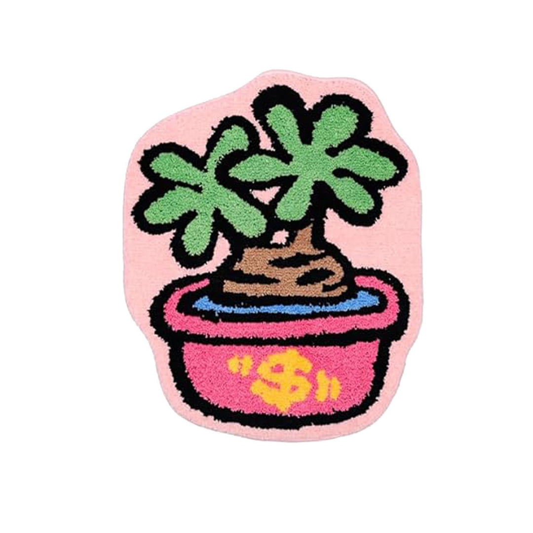 Cute Plants Theme Bath Mat