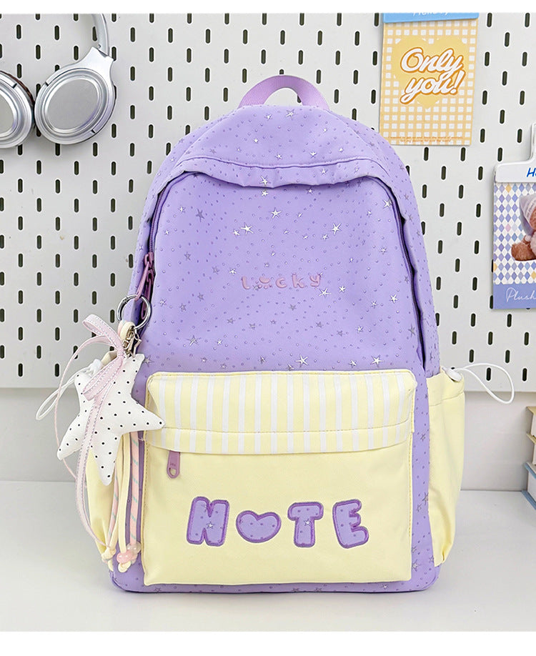 Star Print School Backpack Kalsten