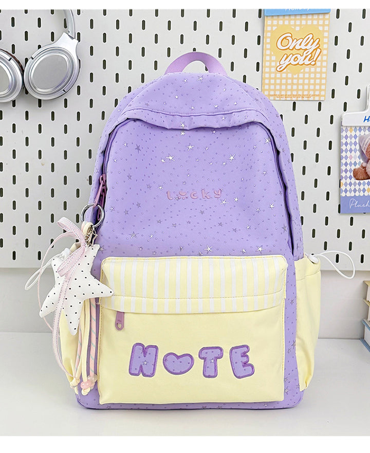 Star Print School Backpack Kalsten