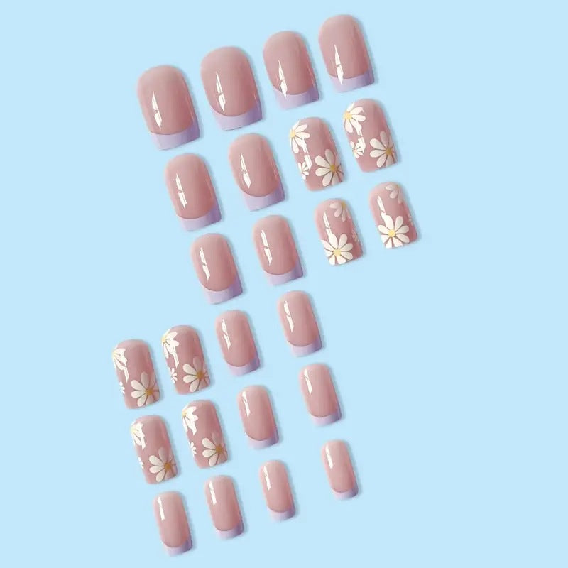 Floral Design Press-On Nail Set Kalsten