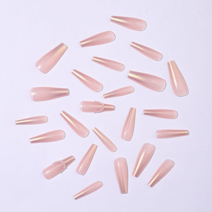 Elegant artificial nails with pearl decorations Kalsten