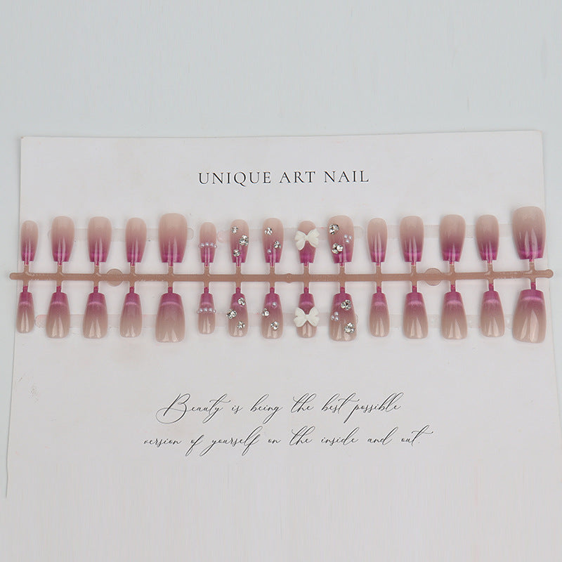 Glamorous Ombre Decorative Press-On Nail Set Kalsten
