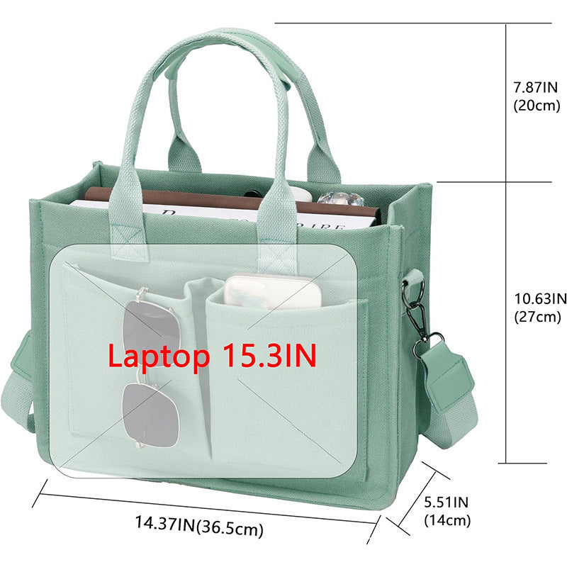 Multifunctional Tote Bag with Sturdy Design and Multiple Compartments Kalsten