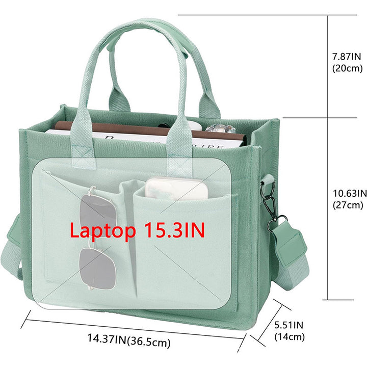 Multifunctional Tote Bag with Sturdy Design and Multiple Compartments Kalsten
