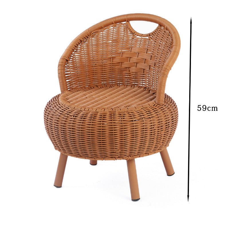 Woven Rattan Lounge Chair Kalsten