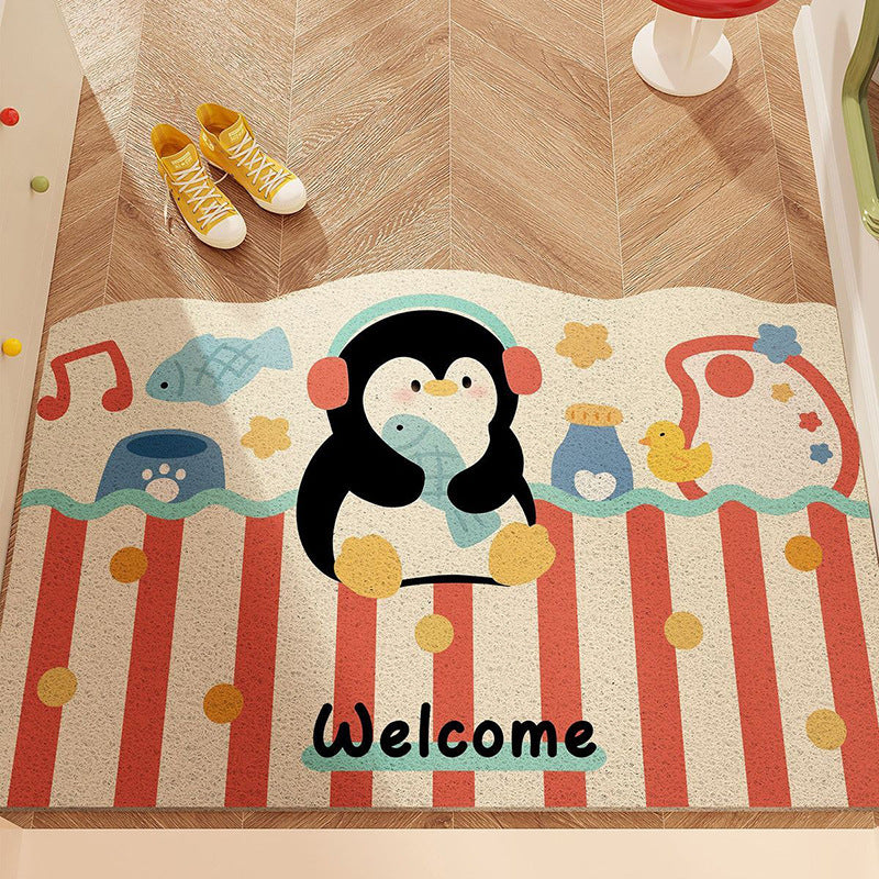 Playful Cartoon Entrance Mat