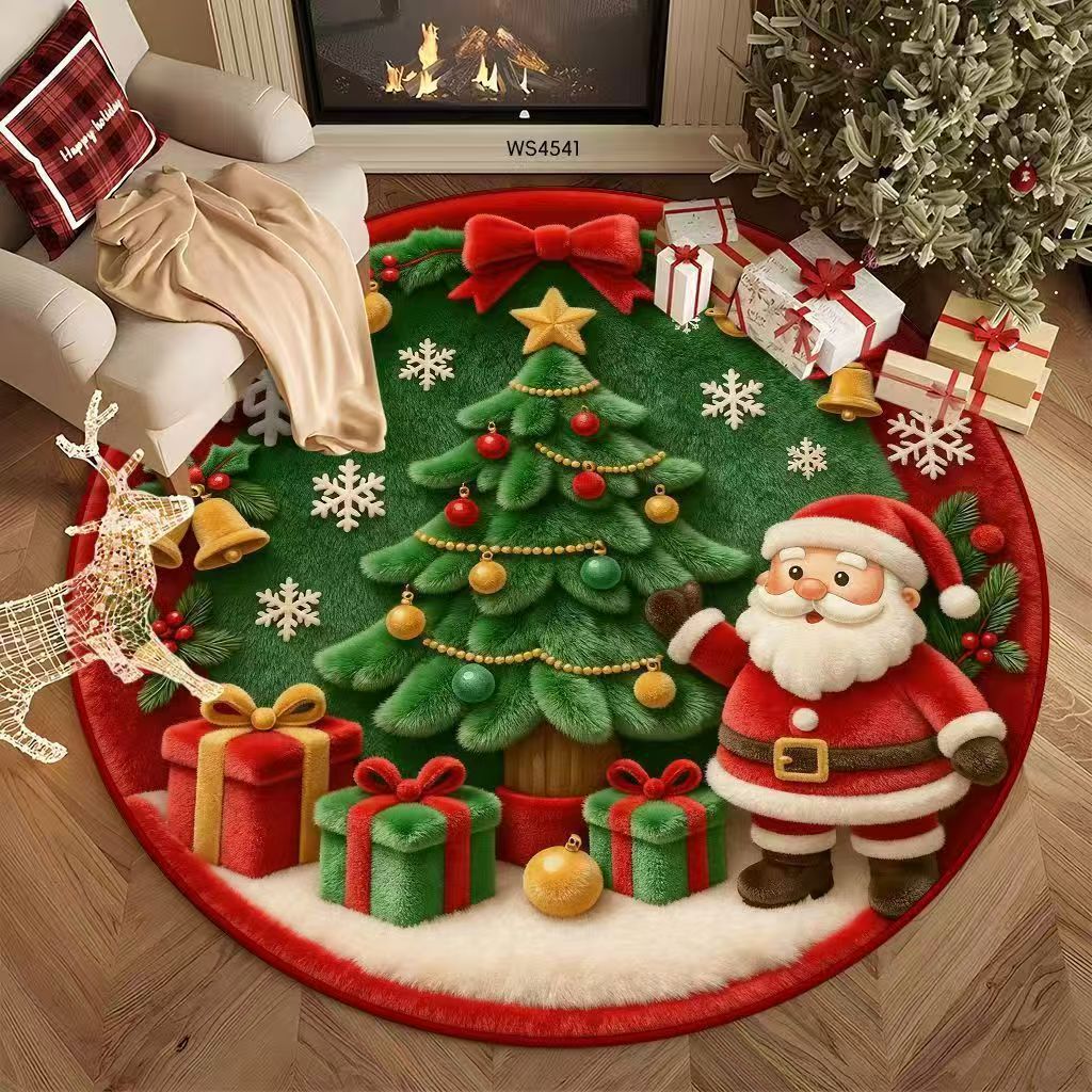 Festive Christmas-Themed Area Rug Kalsten