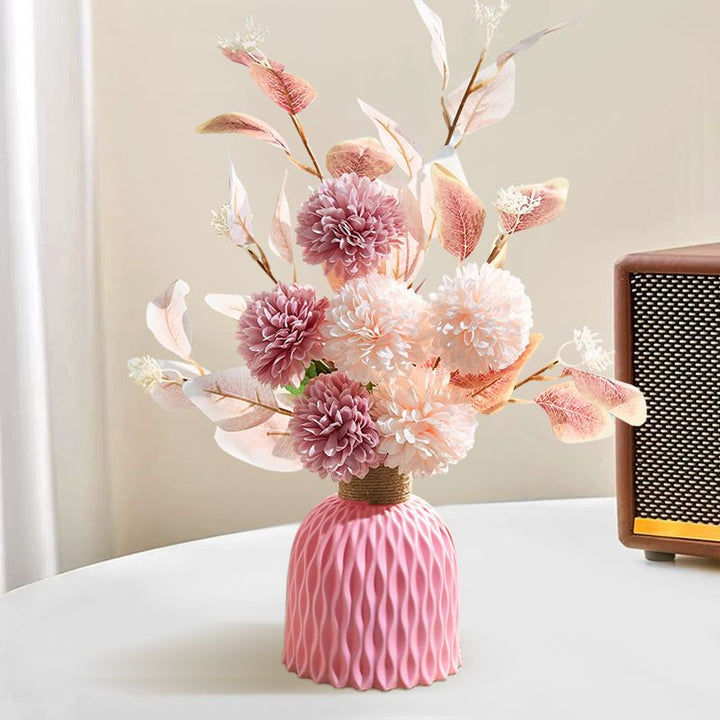 Artificial Floral Bouquet Arrangement with Eucalyptus