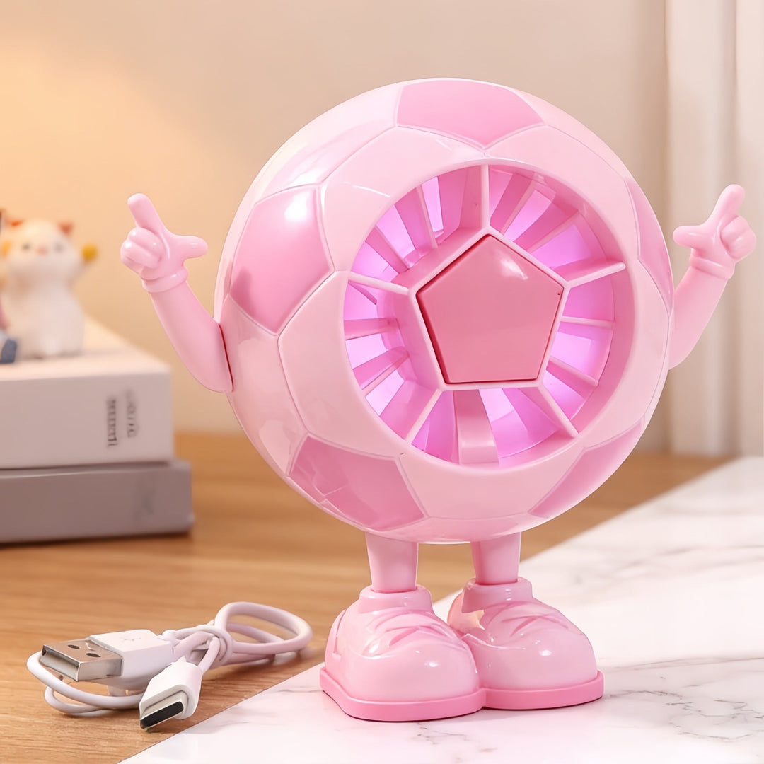 Ladies Portable Mini Hand Fan with Playful Animal Design Kalsten