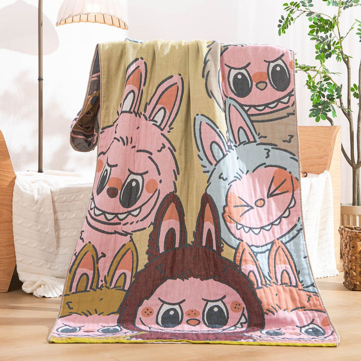 Women's throw blanket with enchanting landscape motif Kalsten