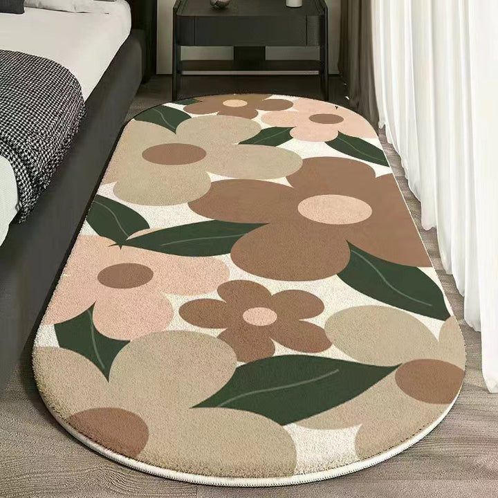 Floral Print Area Rug