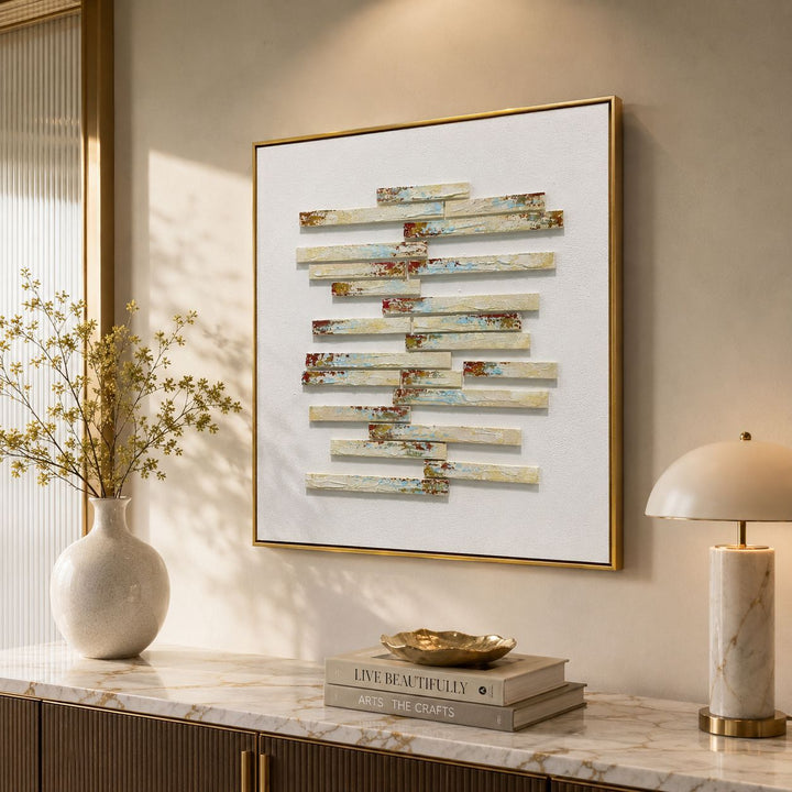 Abstract Geometric Wall Sculpture