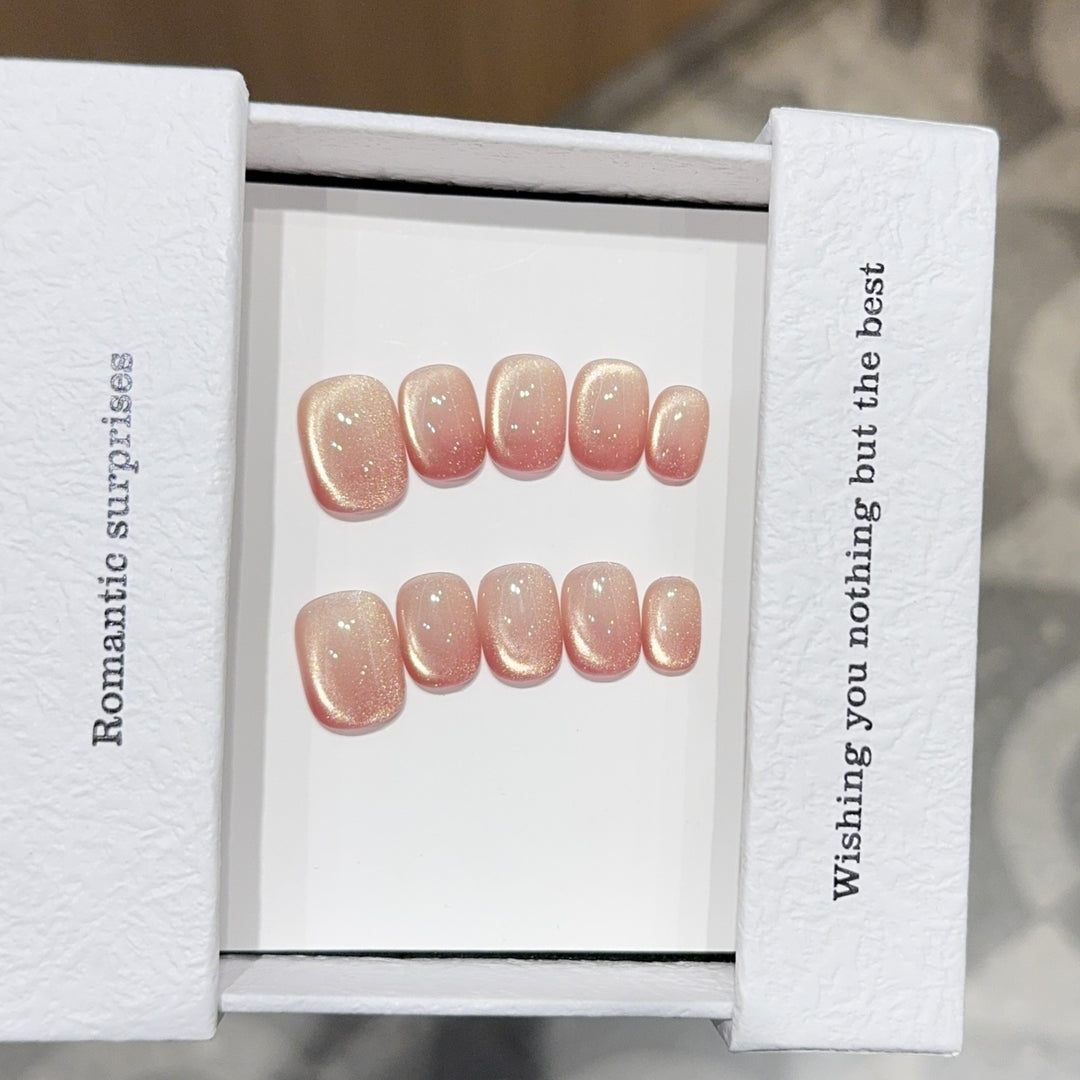 Artificial Nail Set with Shimmering Accents Kalsten