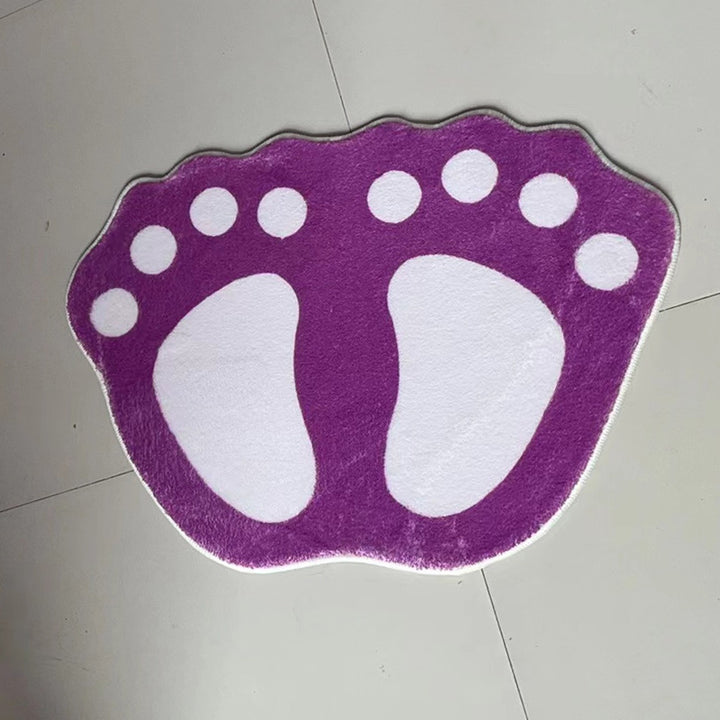 Cute Footprint Bath Mat