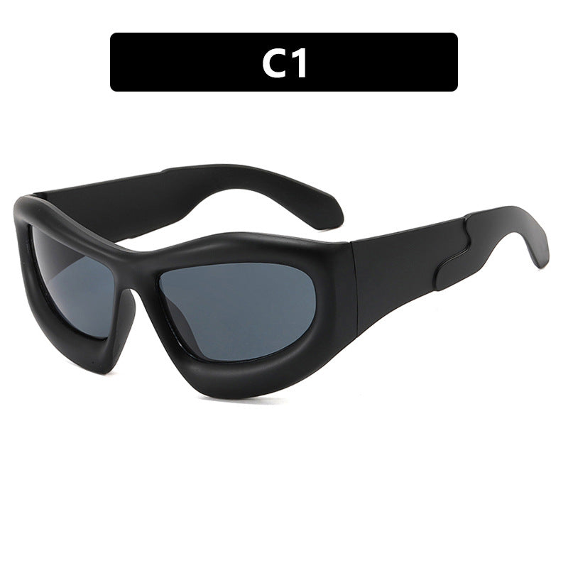 Women's sporty sunglasses with protective UV filter and thick frame Kalsten