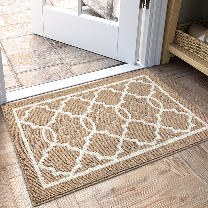 Textured Geometric Pattern Area Rug