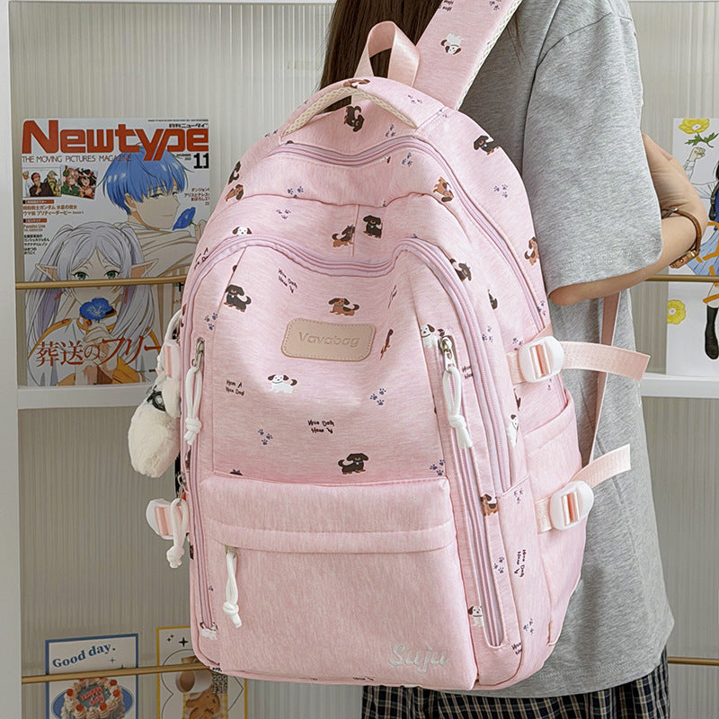 Playful Dog-Themed School Backpack Kalsten