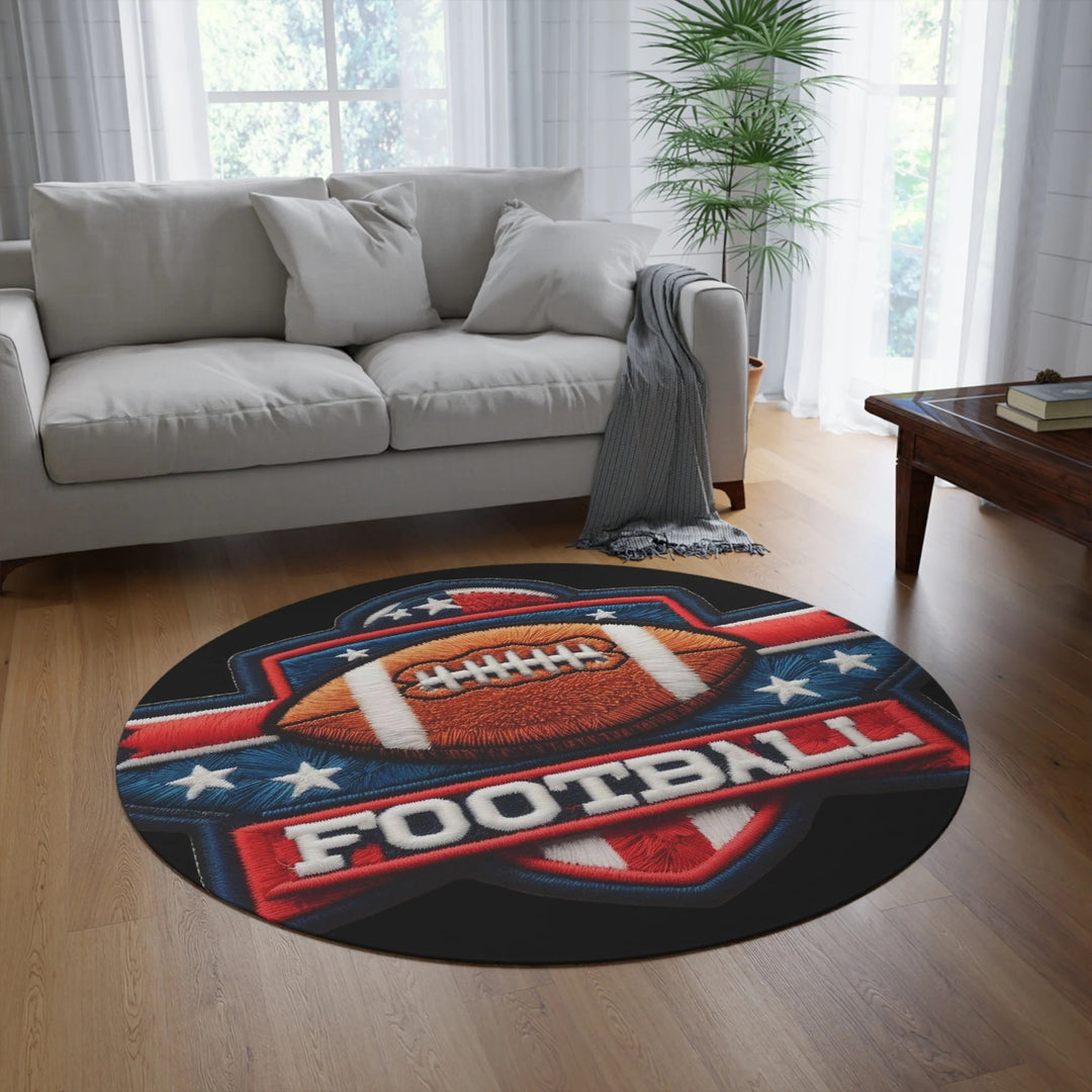 Football-Themed Area Rug Kalsten