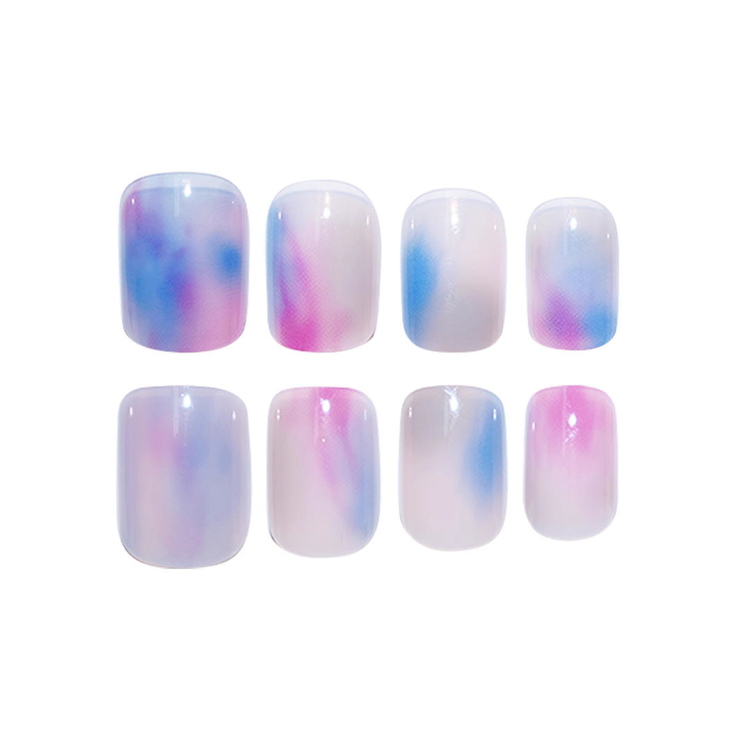 Artistic Watercolor Nail Extensions Kalsten