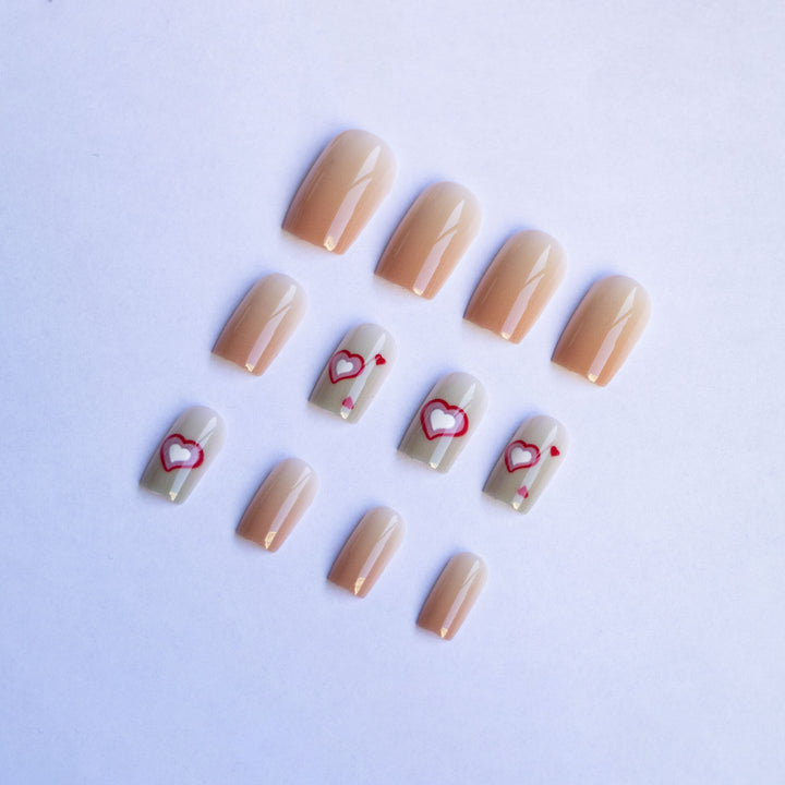 Heart Design Nail Art Kit