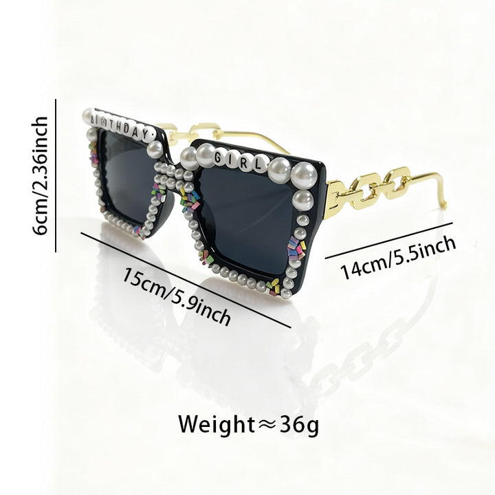 Playful Birthday-Themed Statement Sunglasses Kalsten