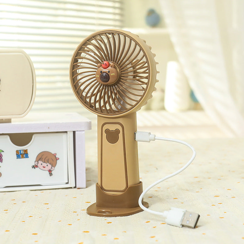 Portable hand fan with USB charging function and cute animal design Kalsten