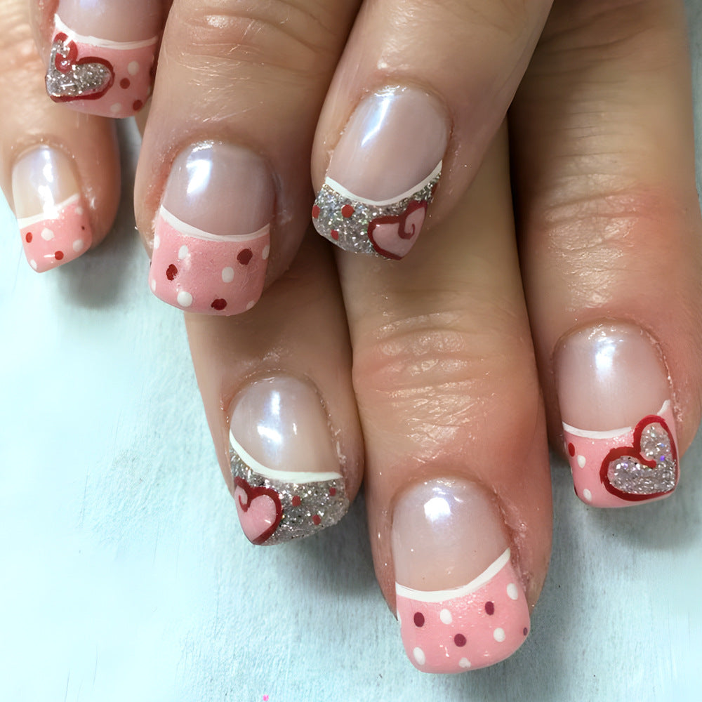 Heart-Inspired Press-On Nail Art Kalsten
