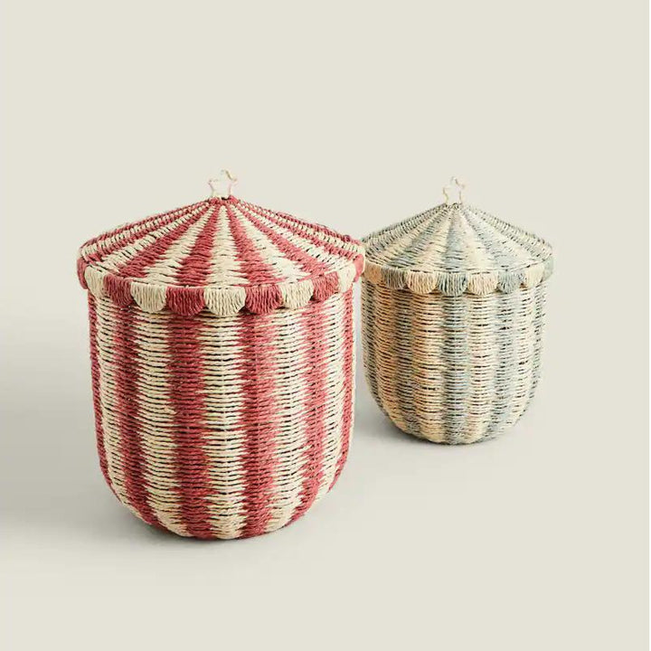 Decorative Woven Storage Canister Kalsten