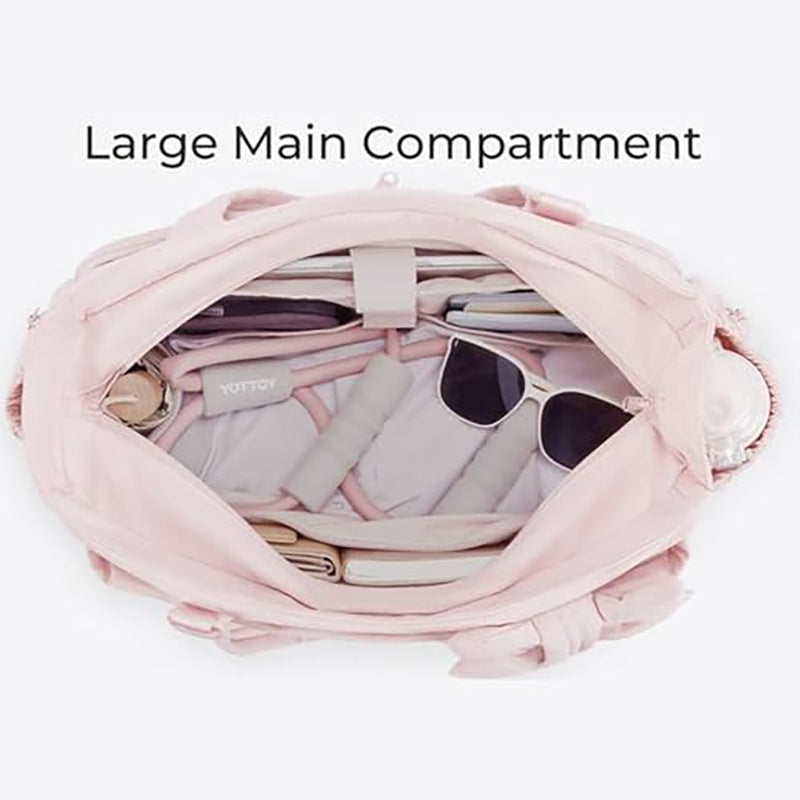 Practical tote bag with retractable shoulder strap and fashionable bow Kalsten