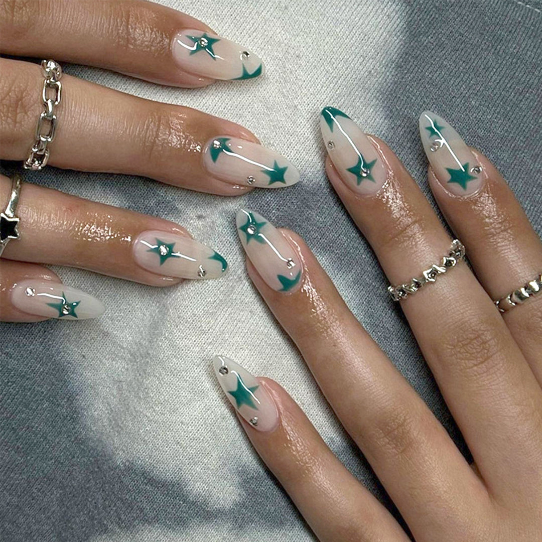 Artistic Star Design Press-On Nail Tips Kalsten