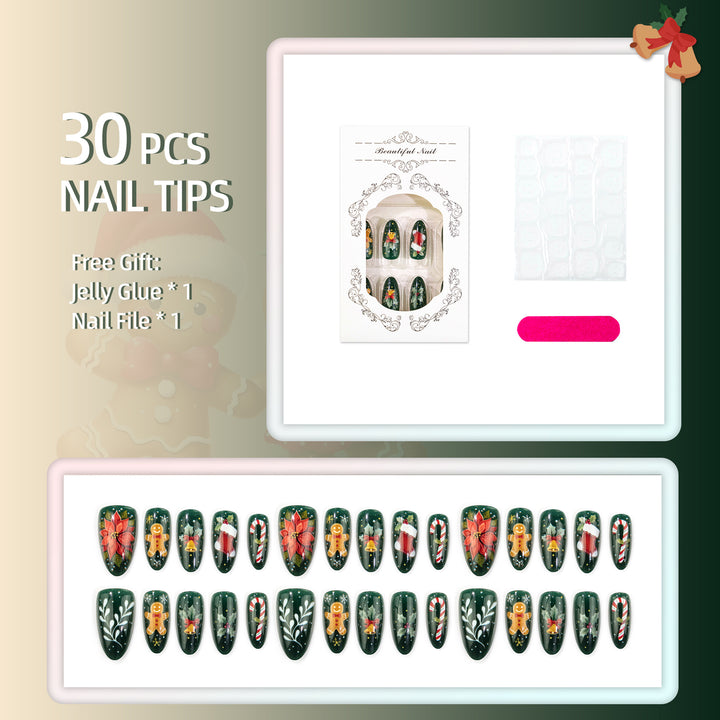 Holiday-Themed Press-On Nail Set