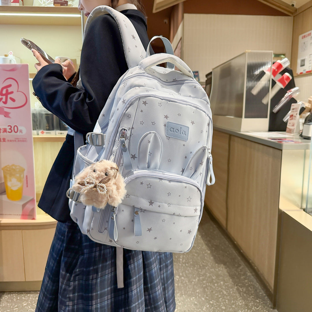 Star Print Multi-Functional Backpack Kalsten