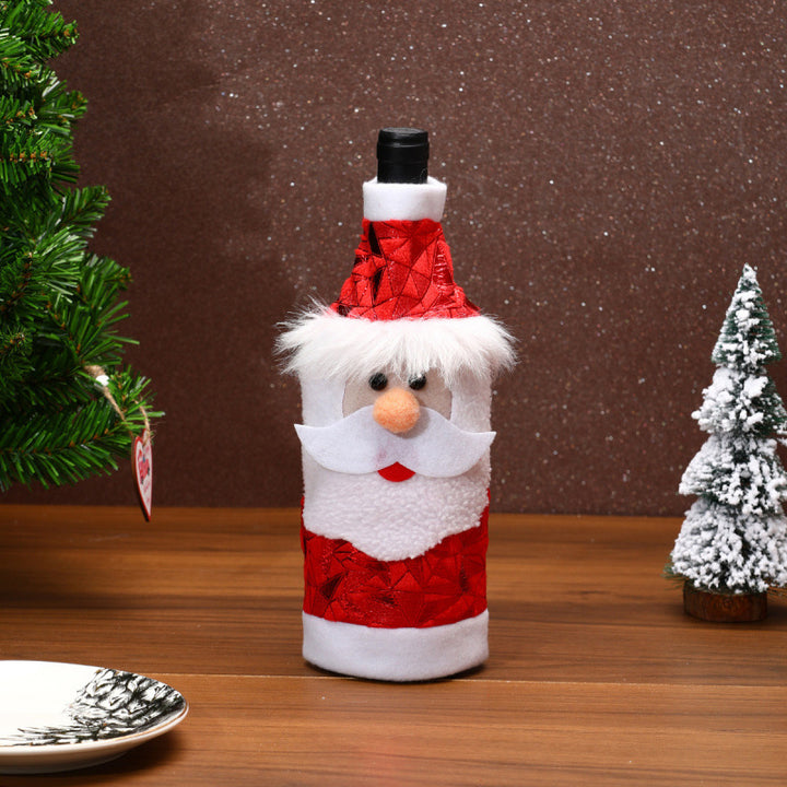 Decorative wine bottle cover in Santa Claus design Kalsten