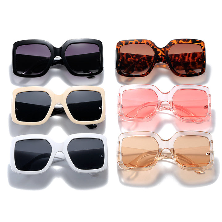 Women modern square sunglasses with mirror lenses Kalsten