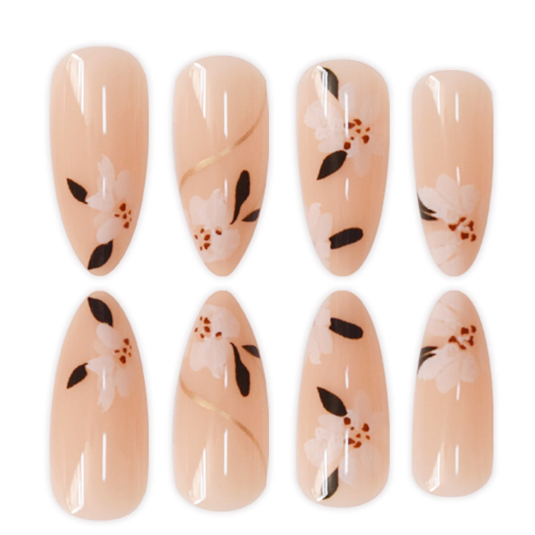 Artistic Floral Press-On Nail Enhancements Kalsten 1787913849