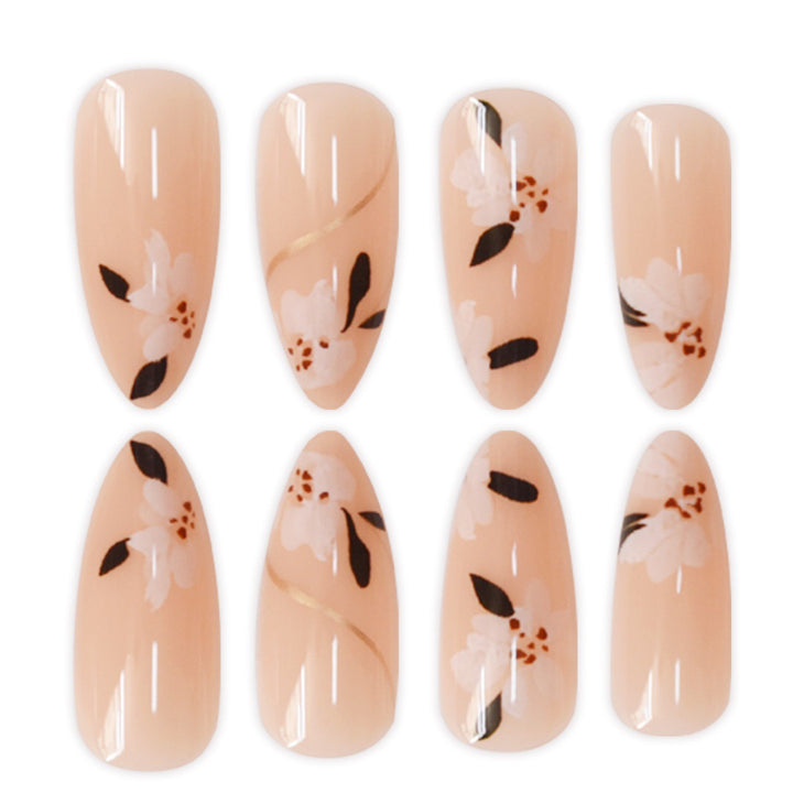 Artistic Floral Press-On Nail Enhancements Kalsten 1787913849