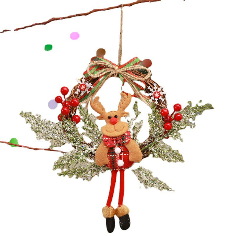 Christmas wreath decoration with snowman design Kalsten
