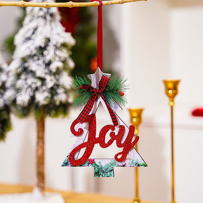 Decorative wooden sign with Christmas message Kalsten