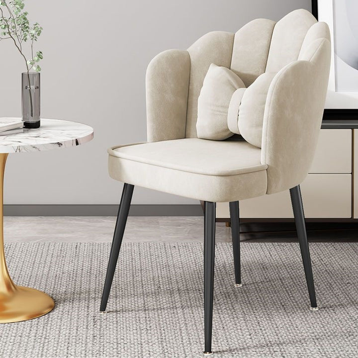 Modern Accent Chair with Gold Legs Kalsten