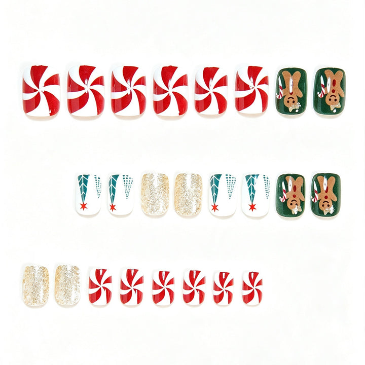 Decorative Holiday-Themed Press-On Nails Kalsten