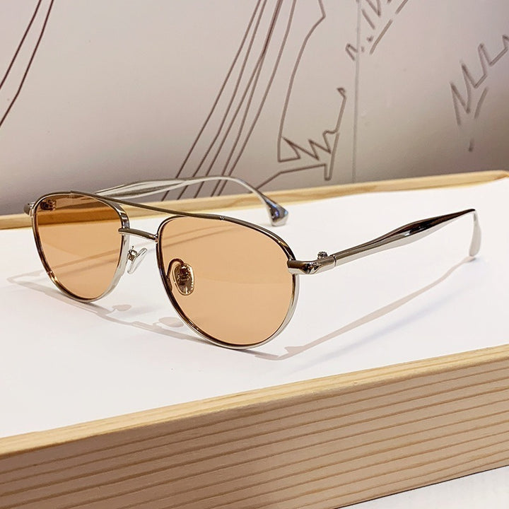 Men's Vintage-Inspired Round Frame Sunglasses Kalsten