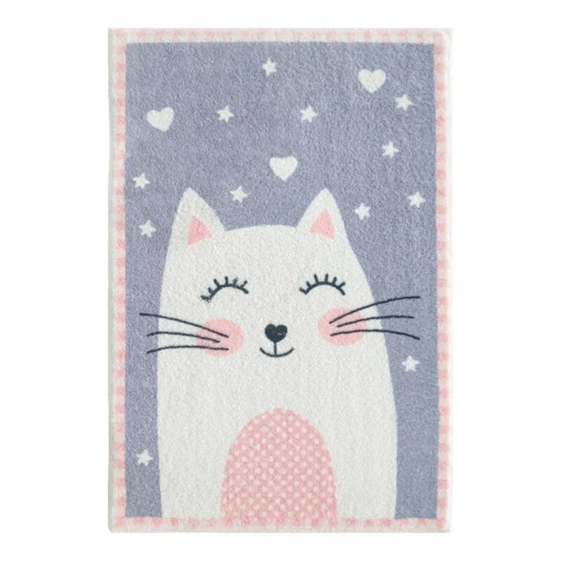Cute Bunny-Themed Decorative Area Rug for Home