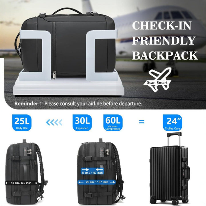Multifunctional backpack with integrated charging port Kalsten