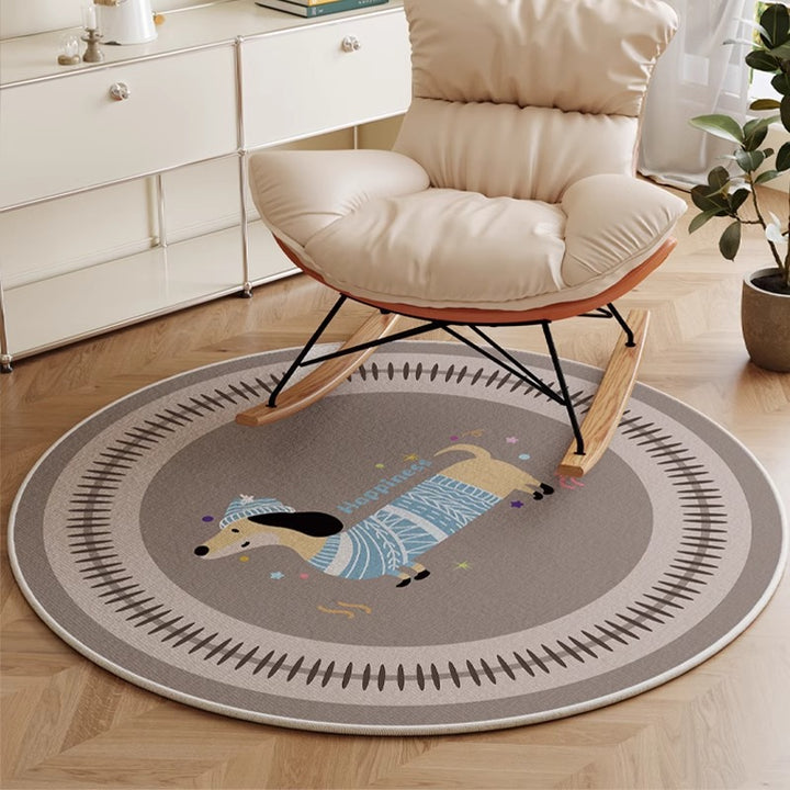Round Decorative Area Rug