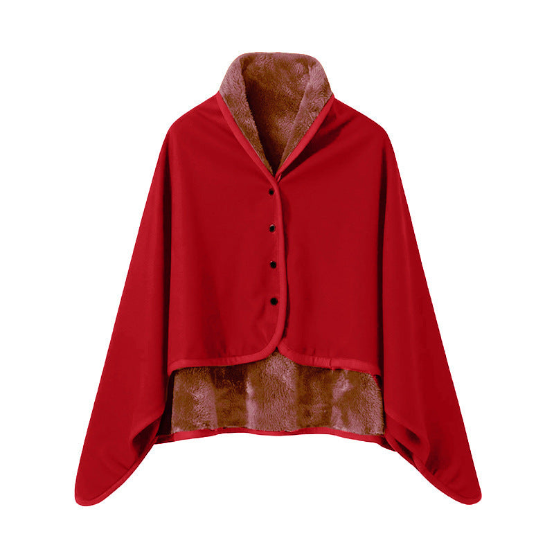 Ladies Elegant Snuggle Blanket with Collar Kalsten