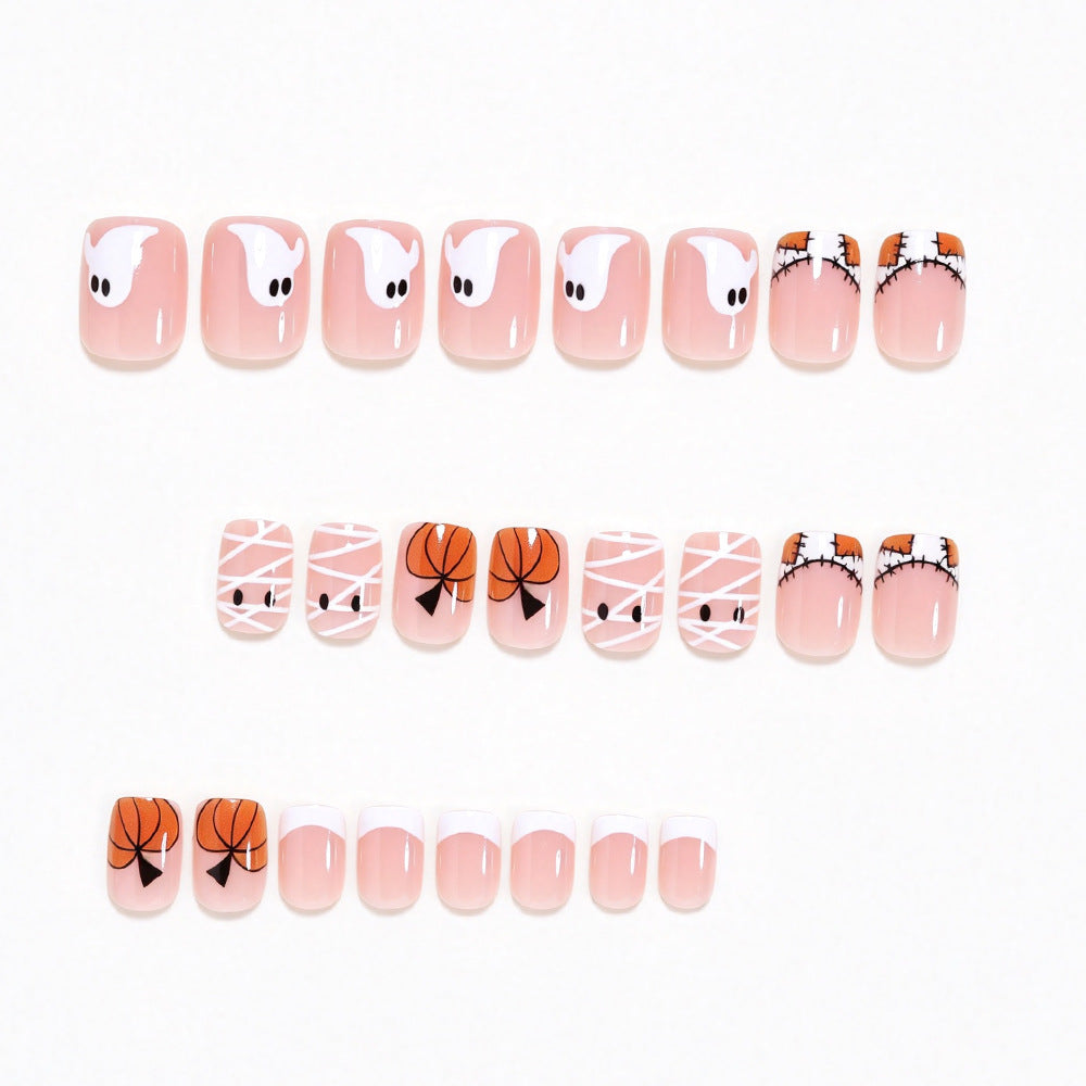 Halloween-Themed Press-On Nail Art Kalsten