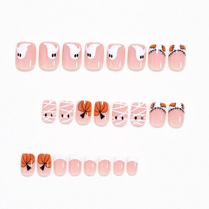 Halloween-Themed Press-On Nail Art Kalsten