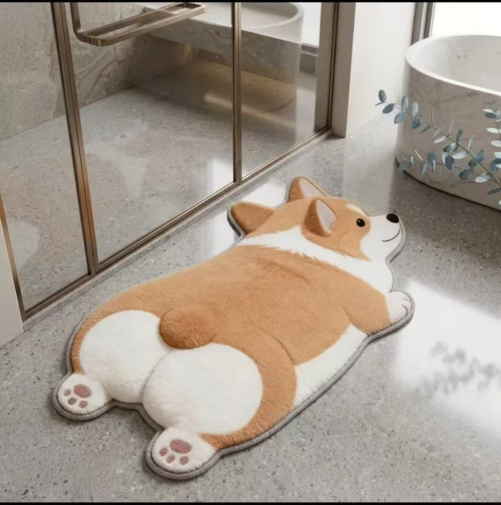 Cute Penguin Plush Bath Mat