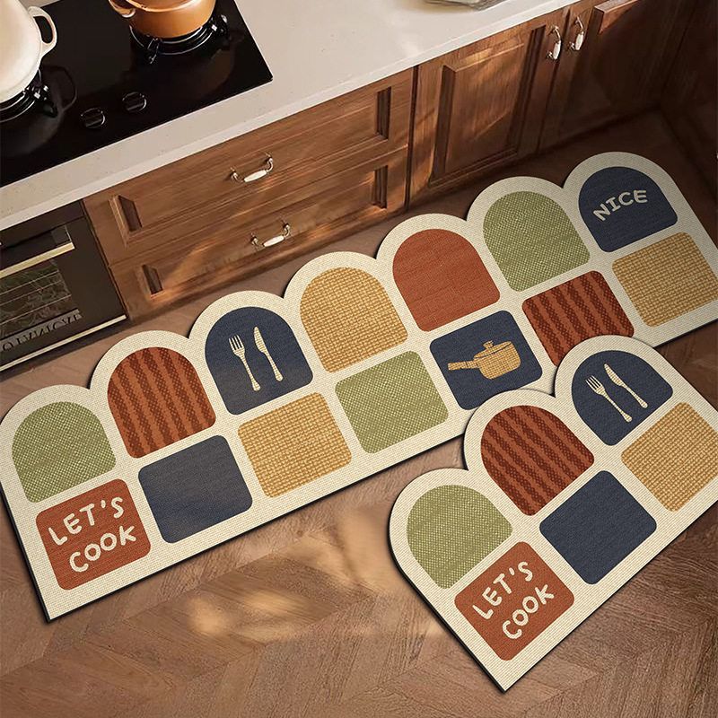 Kitchen Comfort Mat with Fun Cooking Theme