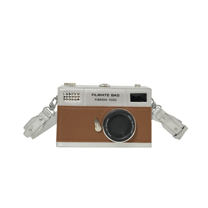 Vintage Camera Style Crossbody Bag
